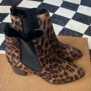 Cheetah ankle booties